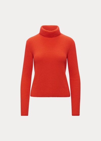 Suéter Ralph Lauren Ribbed Cashmere Turtleneck Mulher 74356-GBSC